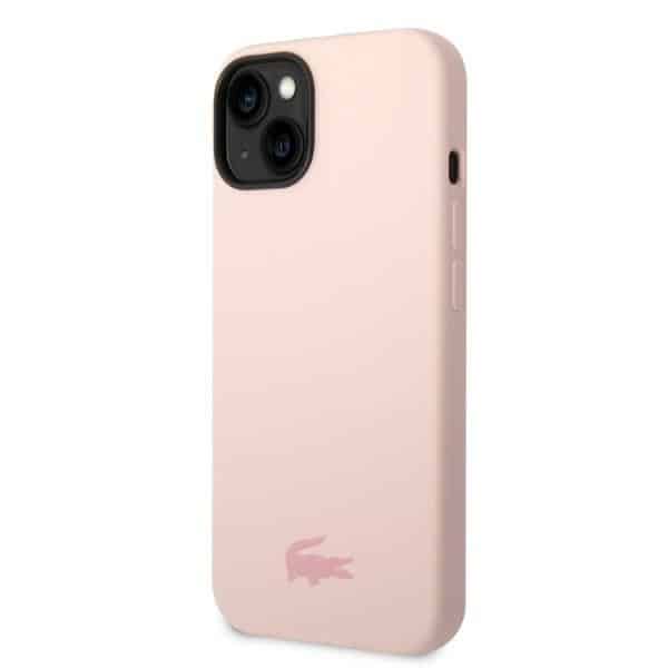 Lacoste Σιλικόνη Plain - θήκη για Apple iPhone 14 Plus / 15 - Ροζ - Image 2