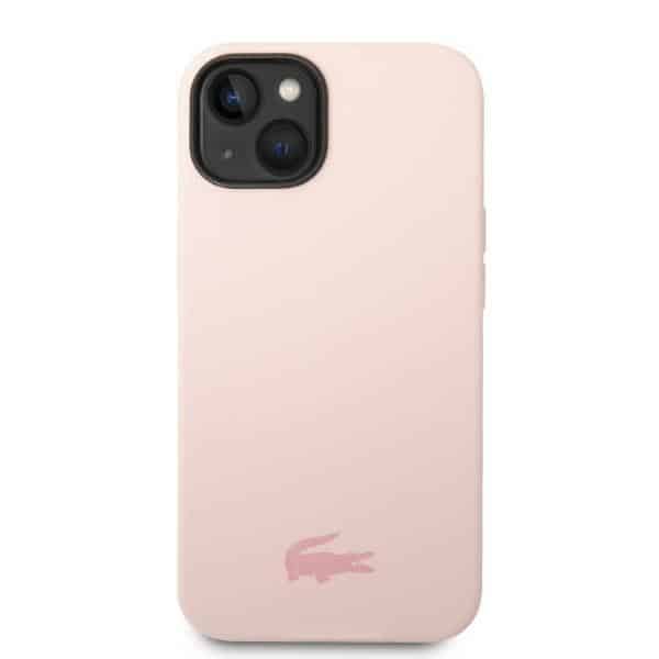 Lacoste Σιλικόνη Plain - θήκη για Apple iPhone 14 Plus / 15 - Ροζ - Image 3