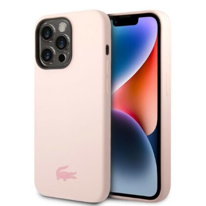 Lacoste Σιλικόνη Απλή - θήκη για Apple iPhone 14 Pro Max - Ροζ
