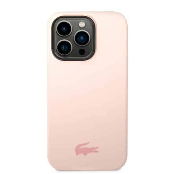 Lacoste Σιλικόνη Απλή - θήκη για Apple iPhone 14 Pro Max - Ροζ - Image 3