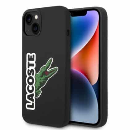 Lacoste Σιλικόνη Λογότυπο Κροκόδειλος - θήκη για Apple iPhone 14 Plus / 15 - Μαύρο