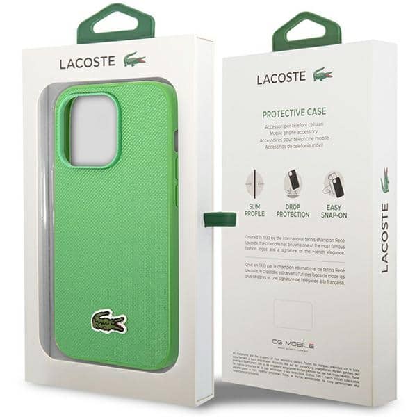 Lacoste Iconic Petit Pique MagSafe - θήκη για Apple iPhone 14 Pro - Πράσινο - Image 8