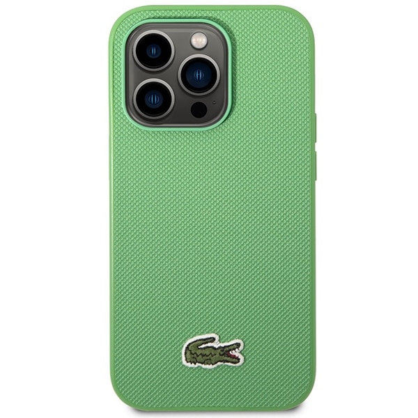 Lacoste LCHMP14XPVCN Σκληρή θήκη iPhone 14 Pro Max 6,7" σε πράσινο χρώμα με εμβληματικό μοτίβο Petit Pique και MagSa - Image 3