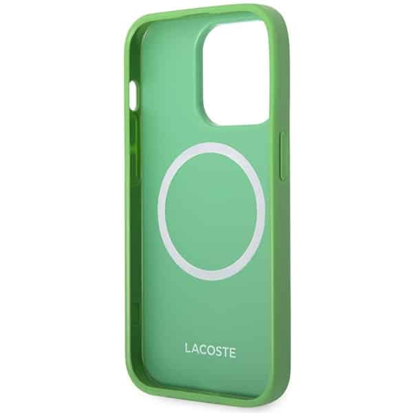 Lacoste LCHMP14XPVCN Σκληρή θήκη iPhone 14 Pro Max 6,7" σε πράσινο χρώμα με εμβληματικό μοτίβο Petit Pique και MagSa - Image 7