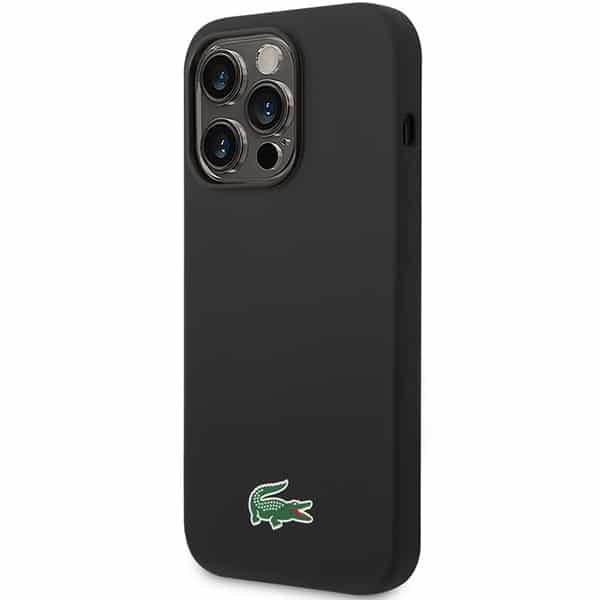 Σκληρή θήκη Lacoste LCHMP14LSLOK για iPhone 14 Pro 6,1" σε μαύρο χρώμα με σιλικόνη και MagSafe - Image 2