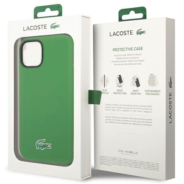 Lacoste LCHMP14SSLON Σκληρή θήκη iPhone 14 / 15 / 13 6,1" σε πράσινο χρώμα με σιλικόνη και MagSafe - Image 8