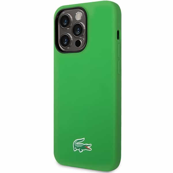 Σκληρή θήκη Lacoste LCHMP14LSLON για iPhone 14 Pro 6,1" σε πράσινο χρώμα με σιλικόνη και MagSafe - Image 2