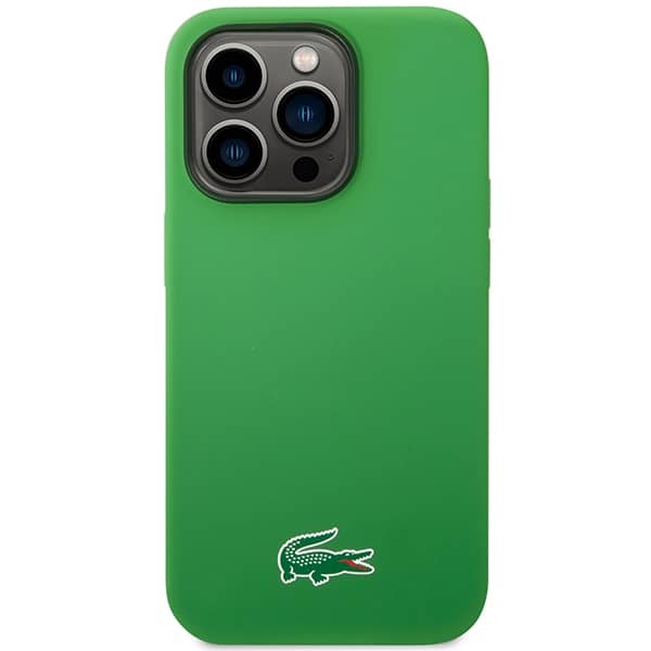 Σκληρή θήκη Lacoste LCHMP14LSLON για iPhone 14 Pro 6,1" σε πράσινο χρώμα με σιλικόνη και MagSafe - Image 3