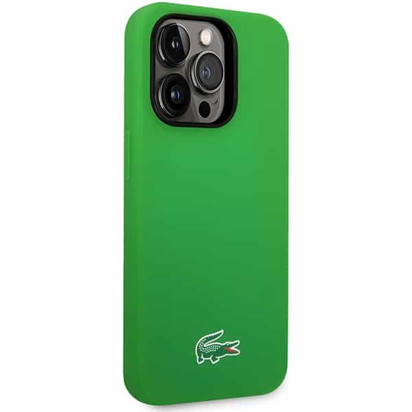 Σκληρή θήκη Lacoste LCHMP14LSLON για iPhone 14 Pro 6,1" σε πράσινο χρώμα με σιλικόνη και MagSafe - Image 4