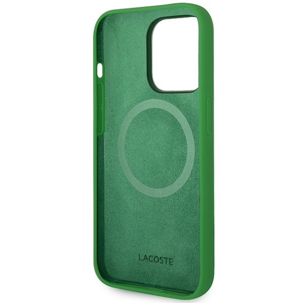 Σκληρή θήκη Lacoste LCHMP14LSLON για iPhone 14 Pro 6,1" σε πράσινο χρώμα με σιλικόνη και MagSafe - Image 7