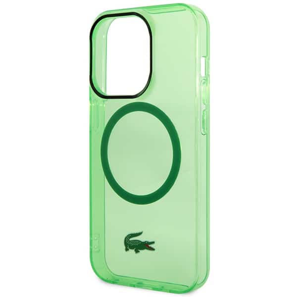 Σκληρή θήκη Lacoste LCHMP14LULON για iPhone 14 Pro 6,1" σε πράσινο χρώμα με διαφανή σχεδίαση και MagSafe - Image 6