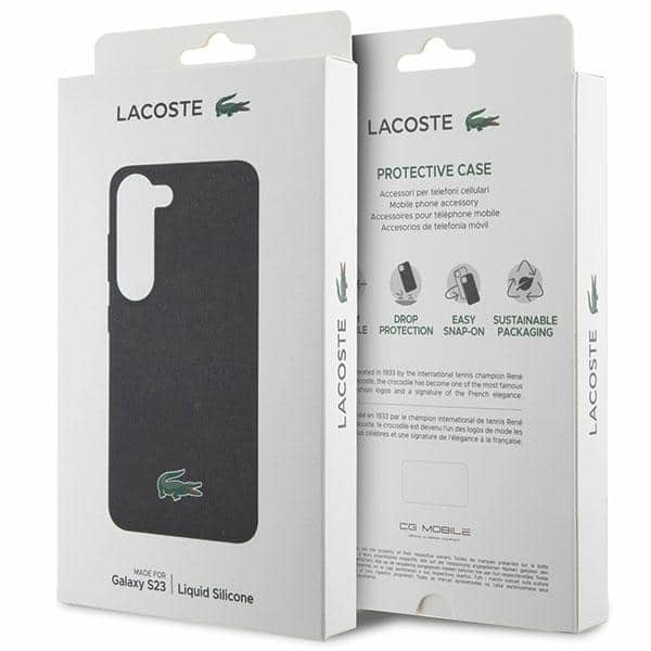 Lacoste Σιλικόνη Croc Logo - θήκη για Samsung Galaxy S23 - Μαύρο - Image 8