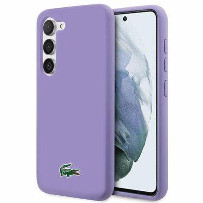 Σκληρή θήκη Lacoste LCHCS23SSLOU S23 S911 μωβ/λεβάντα με σιλικόνη