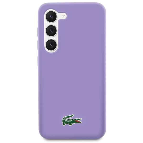 Σκληρή θήκη Lacoste LCHCS23SSLOU S23 S911 μωβ/λεβάντα με σιλικόνη - Image 3