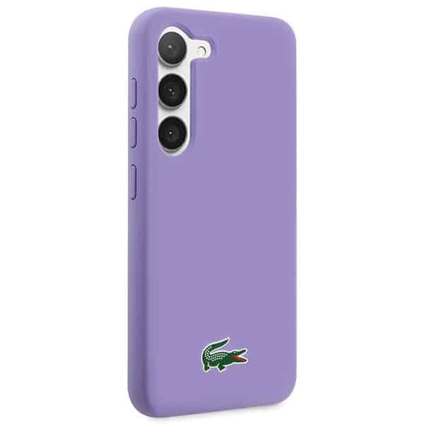 Σκληρή θήκη Lacoste LCHCS23SSLOU S23 S911 μωβ/λεβάντα με σιλικόνη - Image 4