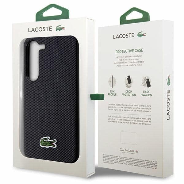 Lacoste Εμβληματικό Μοτίβο Petit Pique - θήκη για Samsung Galaxy S23 - Μαύρο - Image 8