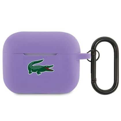 Lacoste LCAP2SLOU AirPods Pro 2 Λιλά Σιλικόνης με Κροκόδειλο Λογότυπο