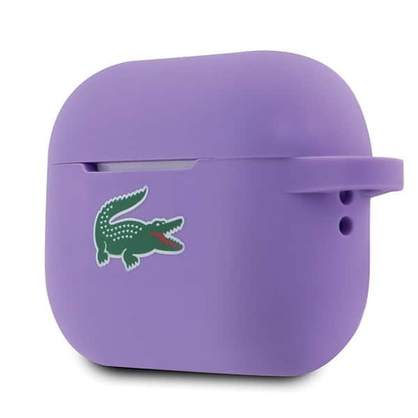Lacoste LCAP2SLOU AirPods Pro 2 Λιλά Σιλικόνης με Κροκόδειλο Λογότυπο - Image 3