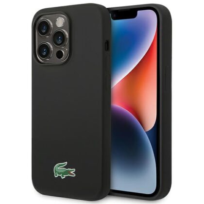 Lacoste Σιλικόνη Κροκόδειλος Λογότυπο MagSafe - θήκη για Apple iPhone 15 Pro Max - Μαύρο
