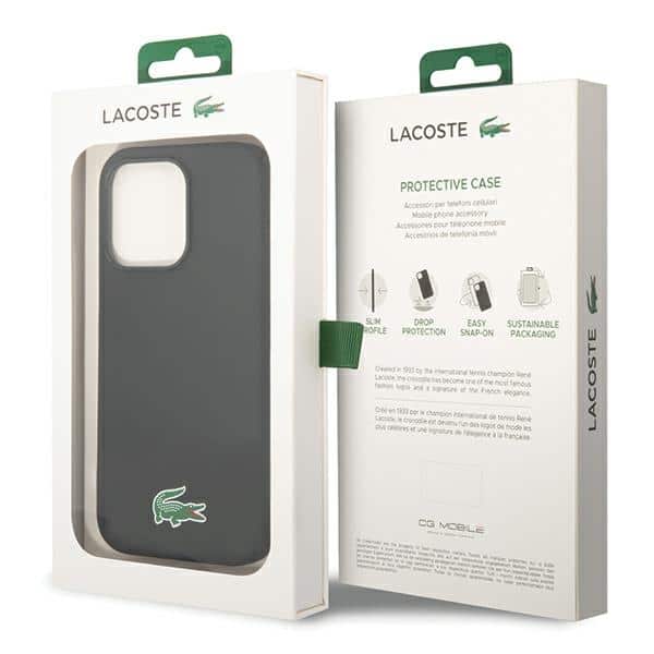 Lacoste Σιλικόνη Κροκόδειλος Λογότυπο MagSafe - θήκη για Apple iPhone 15 Pro Max - Μαύρο - Image 8