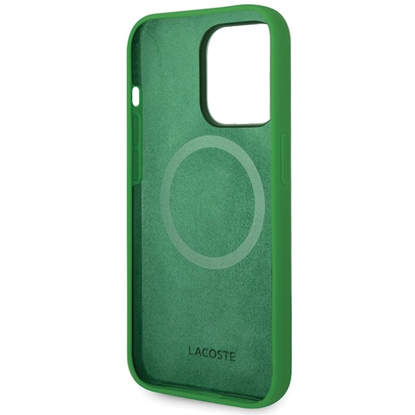 Σκληρή θήκη Lacoste LCHMP15LSLON για iPhone 15 Pro 6,1" σε πράσινο χρώμα με σιλικόνη και MagSafe - Image 7