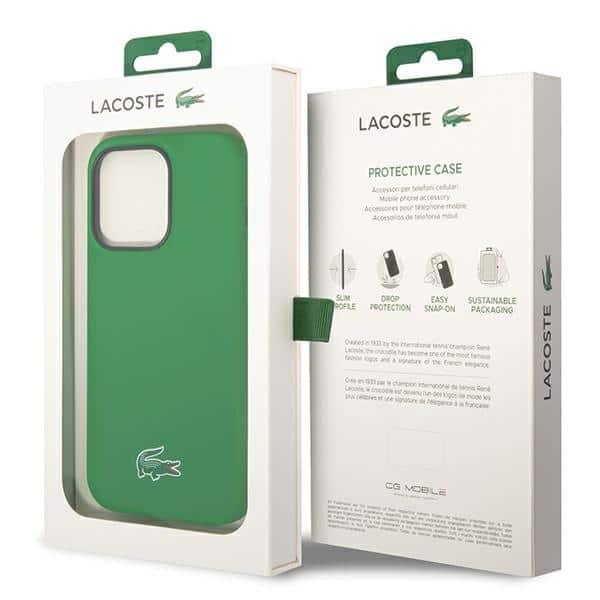 Lacoste Silicone Croc Logo MagSafe - θήκη για Apple iPhone 15 Pro Max - Πράσινο - Image 8