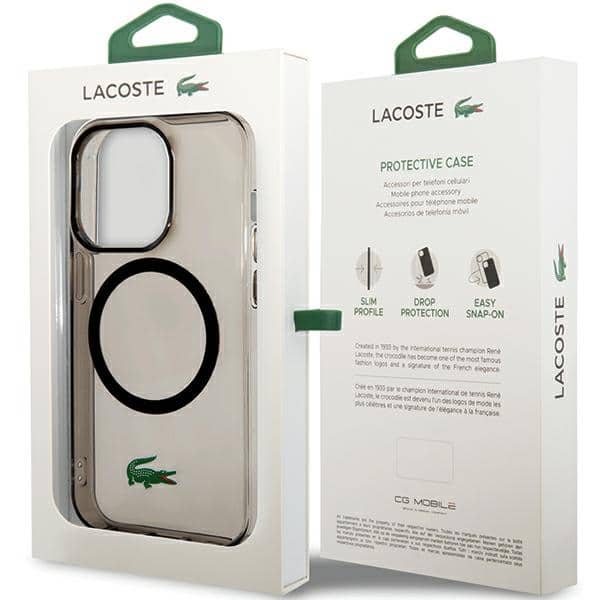 Lacoste Transparent MagSafe - θήκη για Apple iPhone 15 Pro Max - Μαύρο - Image 8