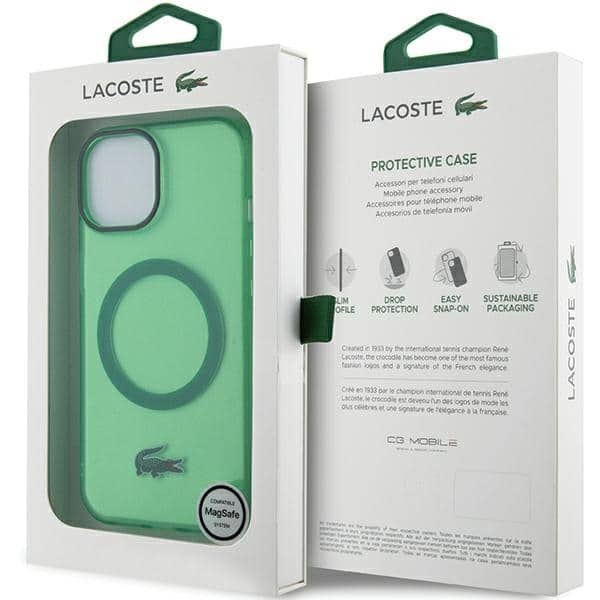 Lacoste Διαφανές MagSafe - θήκη για Apple iPhone 15 Plus / 14 - Πράσινο - Image 8
