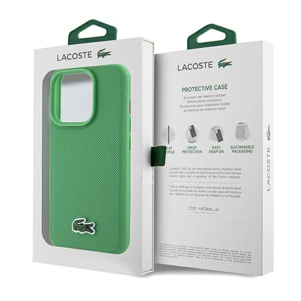 Lacoste Iconic Petit Pique MagSafe - θήκη για Apple iPhone 15 Pro Max - Πράσινο - Image 8