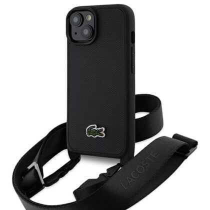 Lacoste Iconic Petit Pique Crossbody - θήκη για Apple iPhone 15 / 14 13 - Μαύρο