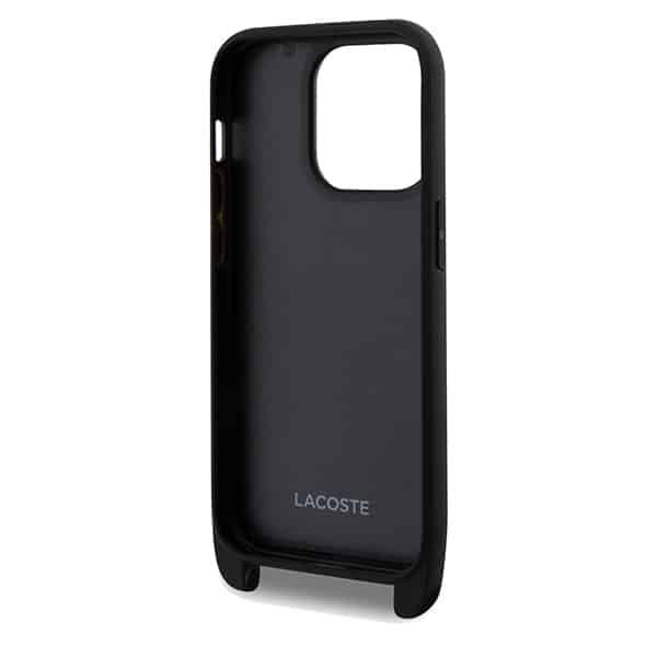 Lacoste Iconic Petit Pique Crossbody - θήκη για Apple iPhone 15 Pro Max - Μαύρο - Image 6