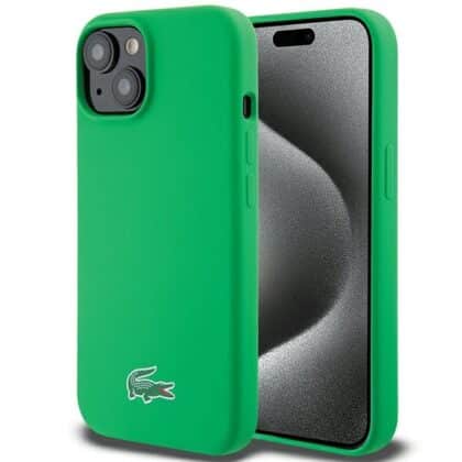 Lacoste Silicone Croc Logo MagSafe - θήκη για Apple iPhone 15 Plus / 14 - Πράσινο