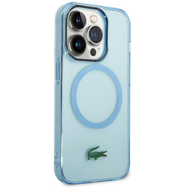 Lacoste LCHMP15LULOLB iPhone 15 Pro 6,1" μπλε σκληρή θήκη Διαφανές MagSafe - Image 4