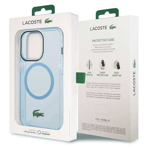 Lacoste Διαφανής MagSafe - θήκη για Apple iPhone 15 Pro Max - Μπλε - Image 8