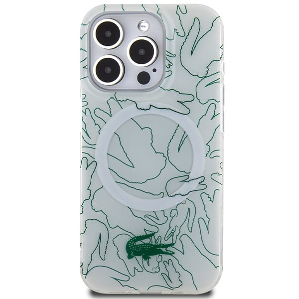 Lacoste Double Layer Repeat MagSafe - θήκη για Apple iPhone 15 Pro Max - Λευκό - Image 3