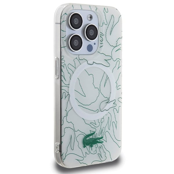 Lacoste Double Layer Repeat MagSafe - θήκη για Apple iPhone 15 Pro Max - Λευκό - Image 4