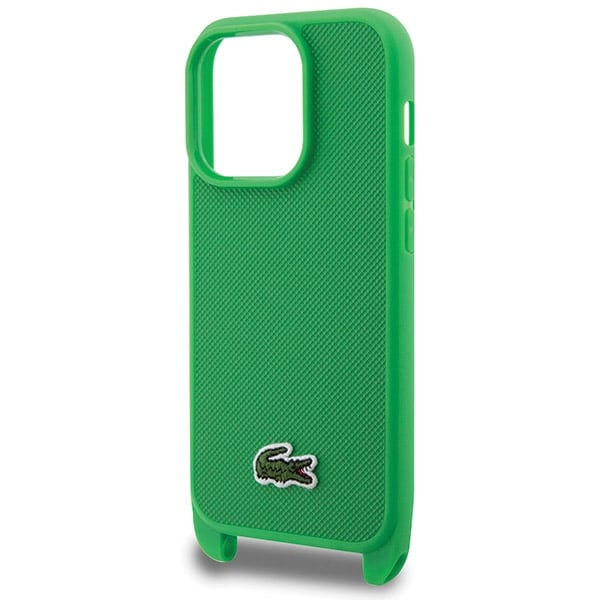 Lacoste LCHCP15XSPVCN Σκληρή θήκη iPhone 15 Pro Max 6,7" σε πράσινο χρώμα, Iconic Petit Pique, χιαστί - Image 4