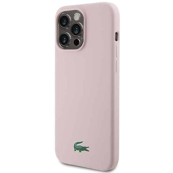 Lacoste Σιλικόνης Κροκόδειλος Λογότυπο MagSafe - θήκη για Apple iPhone 15 Pro - Ροζ - Image 2