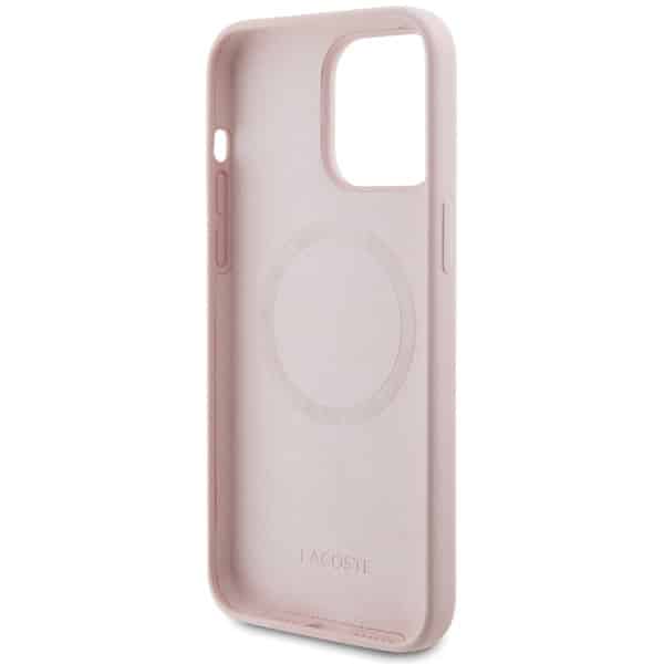 Lacoste Silicone Croc Logo MagSafe - θήκη για Apple iPhone 15 Pro Max - Ροζ - Image 7
