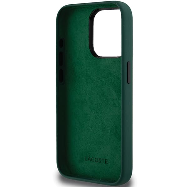 Lacoste LCHCP15LGRAK Σκληρή θήκη σιλικόνης για iPhone 15 Pro 6.1" μαύρη με γκράφιτι - Image 7