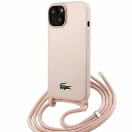 Lacoste Silicone Cord - θήκη για Apple iPhone 15 / 14 13 - Ροζ