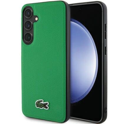 Lacoste Iconic Petit Pique MagSafe - θήκη για Samsung Galaxy S24+ - Πράσινο