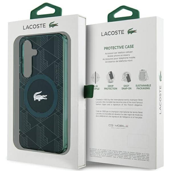 Lacoste IML Blend Monogram MagSafe - θήκη για Samsung Galaxy S24 - Πράσινο - Image 8
