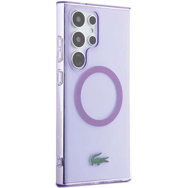 Lacoste Transparent MagSafe - θήκη για Samsung Galaxy S24 Ultra - Μωβ - Image 4