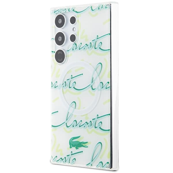 Lacoste Logo Script MagSafe - θήκη για Samsung Galaxy S24 Ultra - Λευκό - Image 2