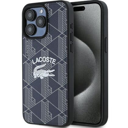 Lacoste Monogram Vintage Logo MagSafe - θήκη για Apple iPhone 15 Pro - Μπλε