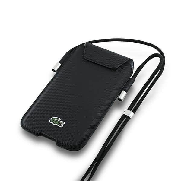 Θήκη τηλεφώνου Lacoste LCPSP15XPVCK XL μαύρη γενικής χρήσης θήκη τηλεφώνου Crossbody Petit Pique - Image 3