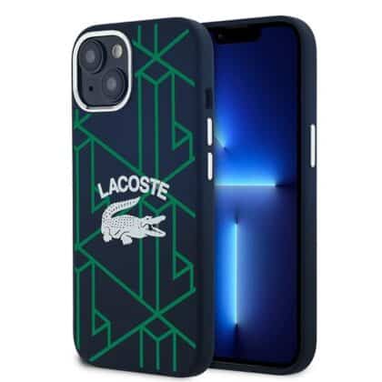 Lacoste Silicone Monogram Vintage Logo MagSafe - θήκη για Apple iPhone 15 / 14 13 - Μπλε