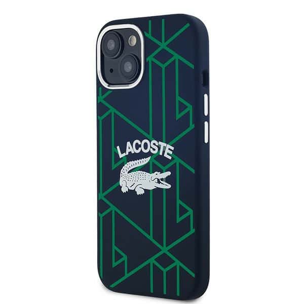 Lacoste Silicone Monogram Vintage Logo MagSafe - θήκη για Apple iPhone 15 / 14 13 - Μπλε - Image 2