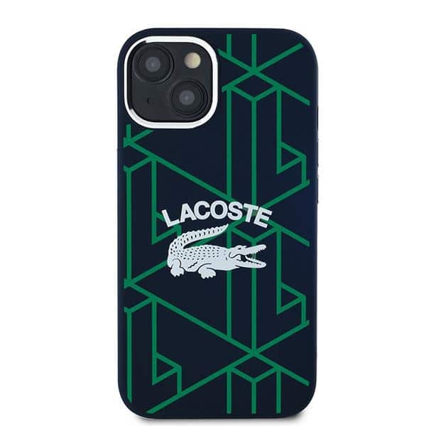 Lacoste Silicone Monogram Vintage Logo MagSafe - θήκη για Apple iPhone 15 / 14 13 - Μπλε - Image 3